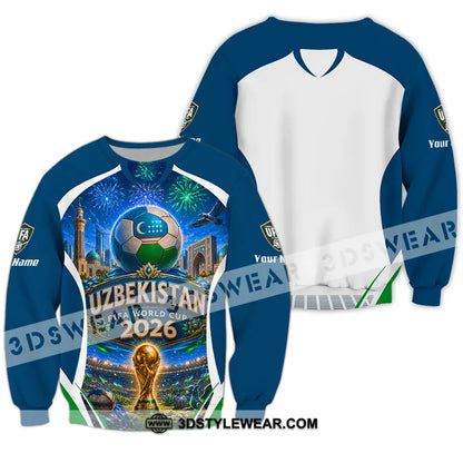 Unisex Shirt - Custom Uzbekistan World Cup 2026 Shirt - Long Sleeve / S - T-shirt
