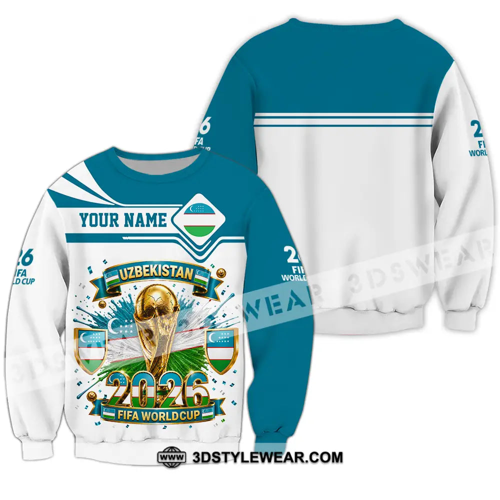 Unisex Shirt - Custom Uzbekistan World Cup 2026 Shirt - Long Sleeve / S - T-shirt
