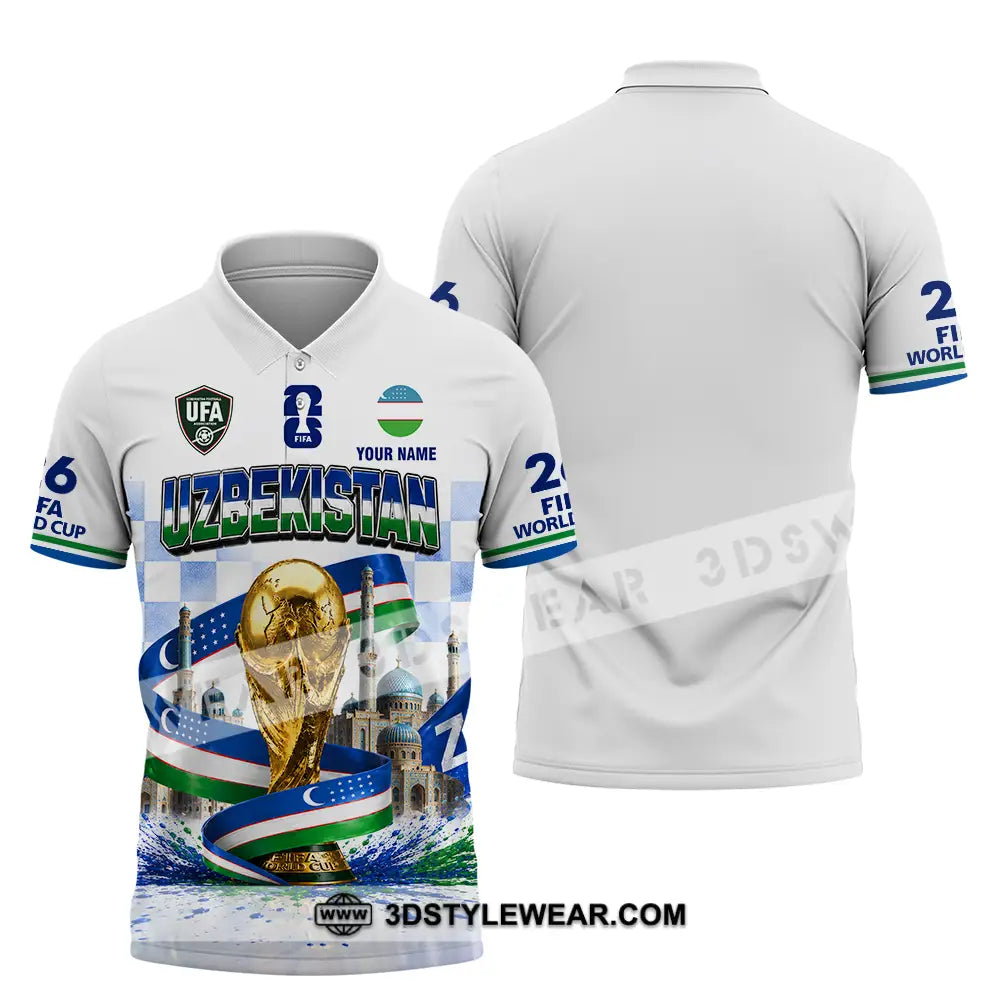 Unisex Shirt - Custom Uzbekistan World Cup 2026 Shirt - Polo Shirt / S - T-shirt