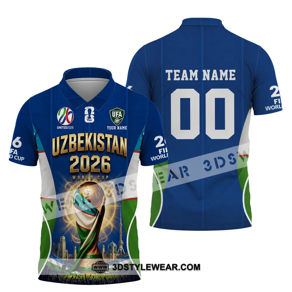 Unisex Shirt - Custom Uzbekistan World Cup 2026 Shirt - Polo Shirt / S - T-shirt