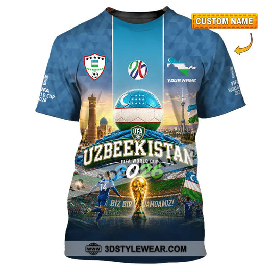 Unisex Shirt - Custom Uzbekistan World Cup 2026 Shirt - T-shirt