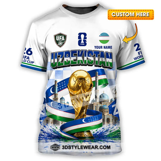 Unisex Shirt - Custom Uzbekistan World Cup 2026 Shirt - T-shirt