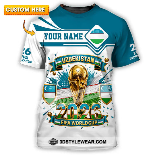 Unisex Shirt - Custom Uzbekistan World Cup 2026 Shirt style option 1