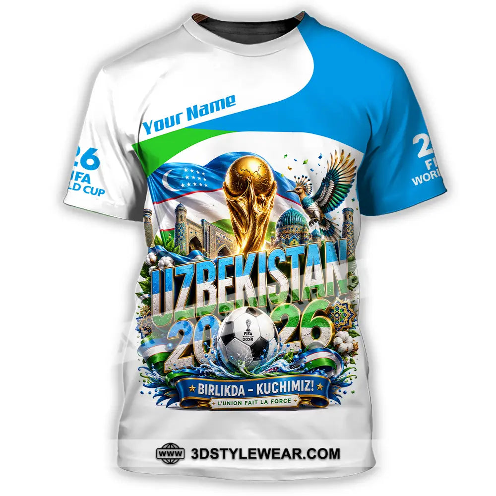 Unisex Shirt - Custom Uzbekistan World Cup 2026 Shirt - T-Shirt / S - T-shirt