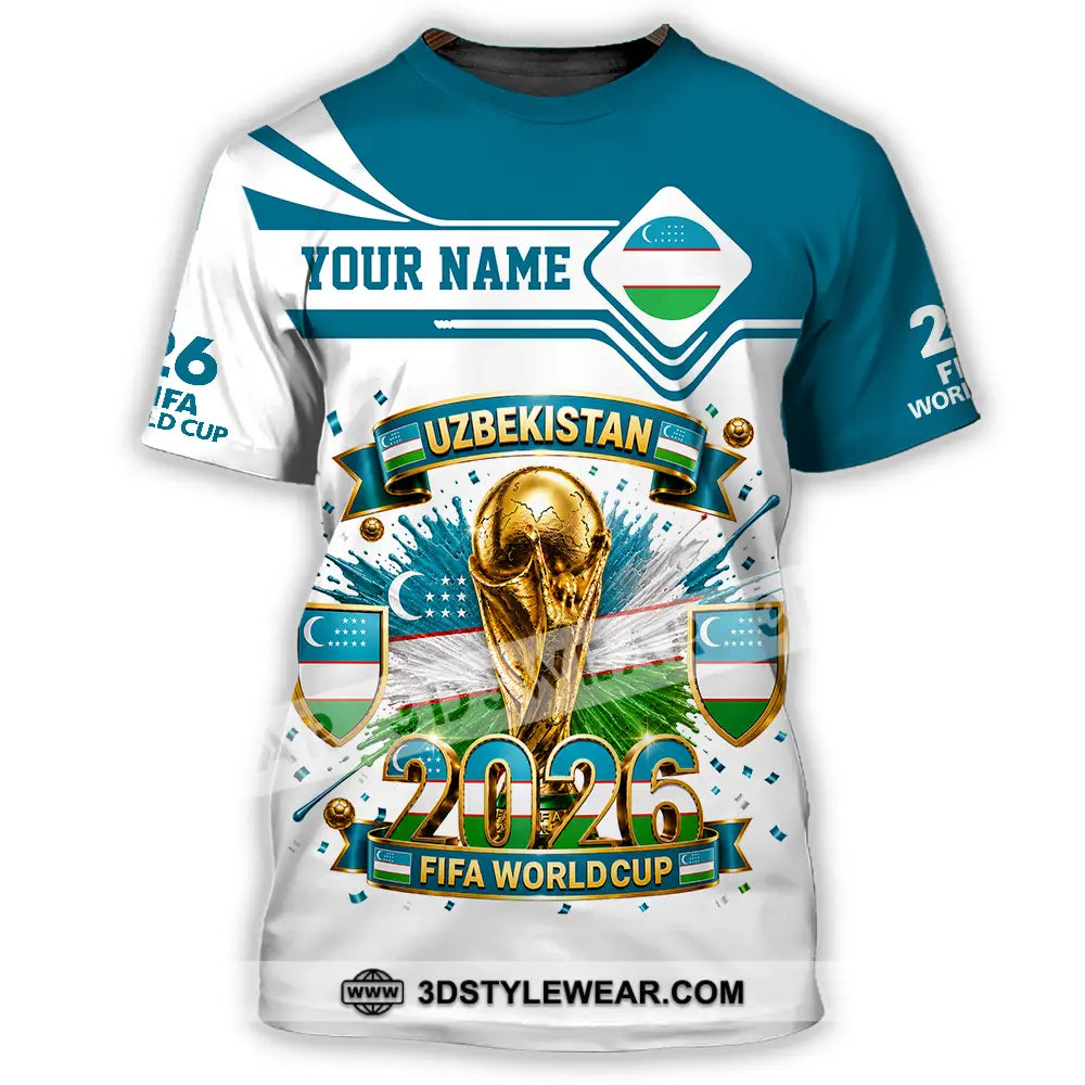 Unisex Shirt - Custom Uzbekistan World Cup 2026 Shirt - T-Shirt / S - T-shirt