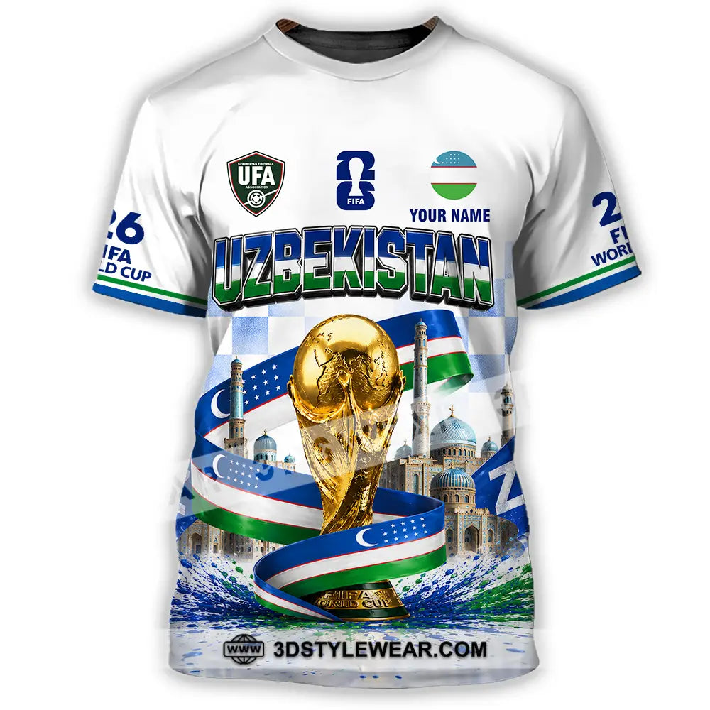 Unisex Shirt - Custom Uzbekistan World Cup 2026 Shirt - T-Shirt / S - T-shirt