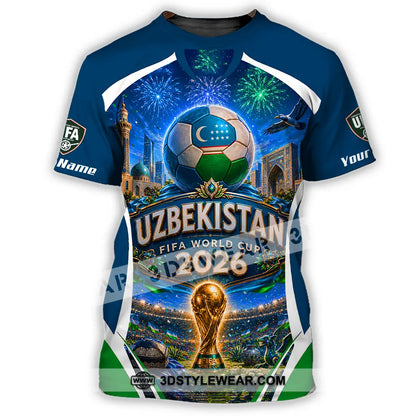 Unisex Shirt - Custom Uzbekistan World Cup 2026 Shirt - T-Shirt / S - T-shirt