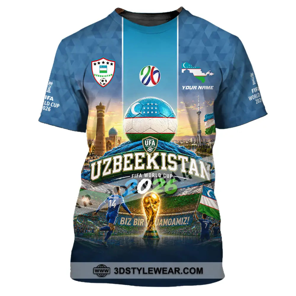 Unisex Shirt - Custom Uzbekistan World Cup 2026 Shirt - T-Shirt / S - T-shirt
