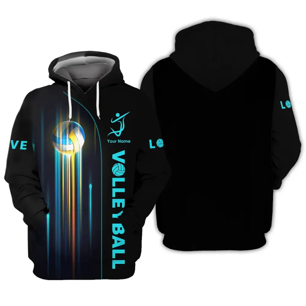 Unisex Shirt Custom Volleyball Hoodie Team T-Shirt Gift For Players / S