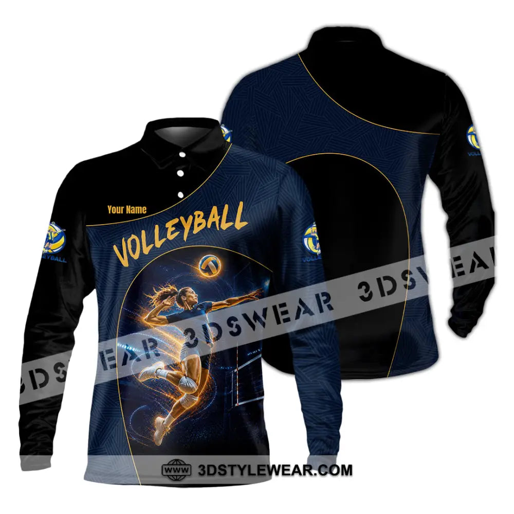 Unisex Shirt - Custom Volleyball Shirt - Long Sleeve Polo / S - T-shirt
