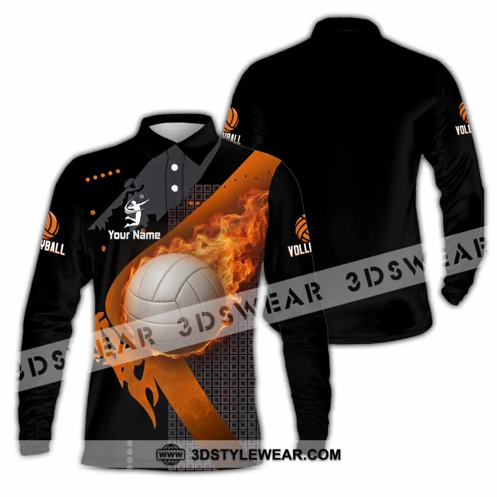 Unisex Shirt - Custom Volleyball Shirt - Long Sleeve Polo / S - T-shirt