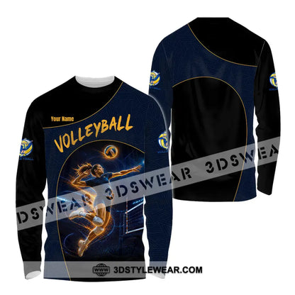 Unisex Shirt - Custom Volleyball Shirt - Long Sleeve Shirt / S - T-shirt