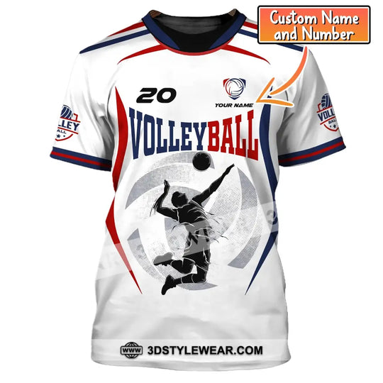 Unisex Shirt, Custom Volleyball Shirt, T-Shirt for Volleyball Club, Gift for Volleyball Players style option 1