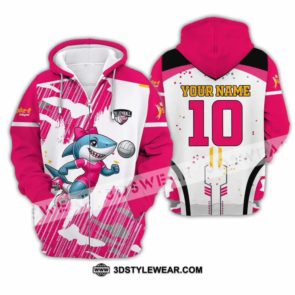 Unisex Shirt - Custom Volleyball Shirt - Zipper Hoodie / S - T-shirt