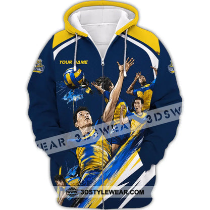 Unisex Shirt - Custom Volleyball Shirt - Zipper Hoodie / S - T-shirt