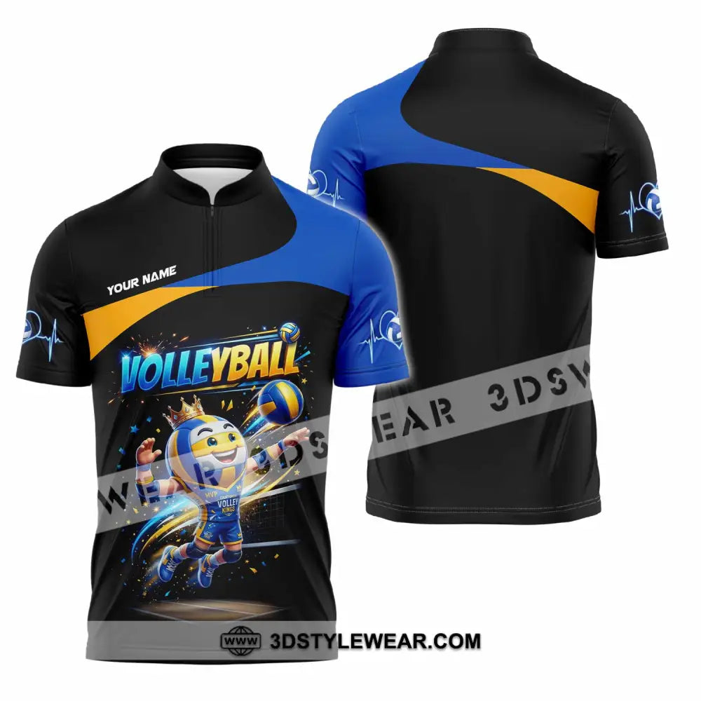 Unisex Shirt - Custom Volleyball Shirt - Zipper Polo Shirt / S - T-shirt