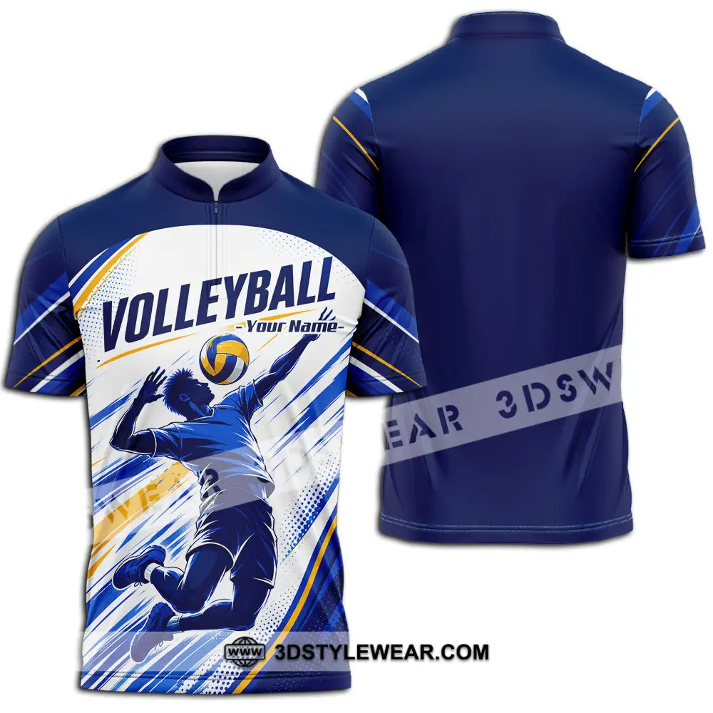 Unisex Shirt - Custom Volleyball Shirt - Zipper Polo Shirt / S - T-shirt