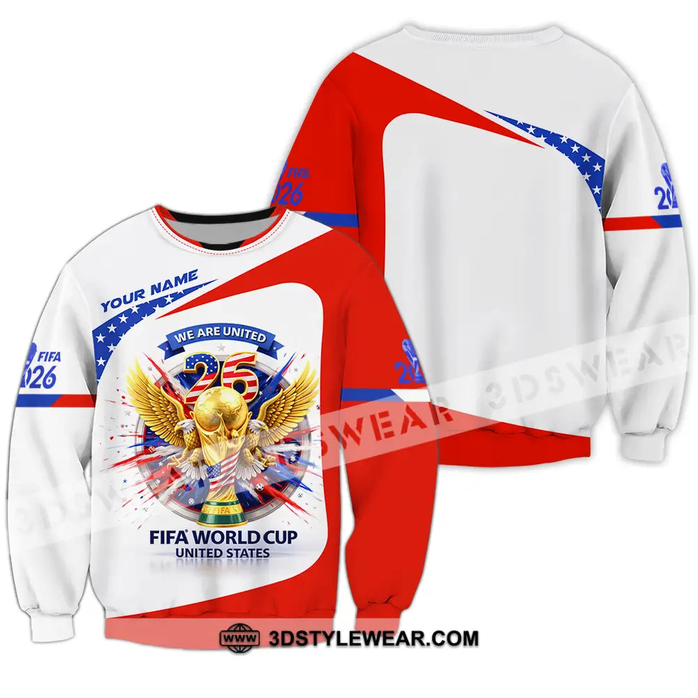 Unisex Shirt - Custom We Are United Fifa World Cup 2026 3D Shirt Long Sleeve / S T-shirt