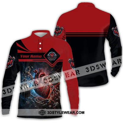 Unisex Shirt - Custom Weightlifting Shirt - Long Sleeve Polo / S - T-shirt