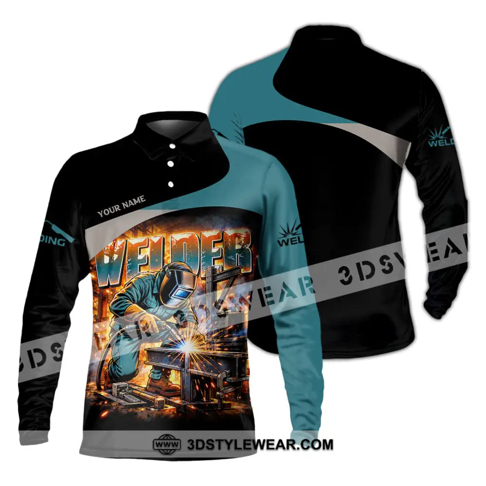 Unisex Shirt - Custom Welder Shirt - Long Sleeve Polo / S - T-shirt