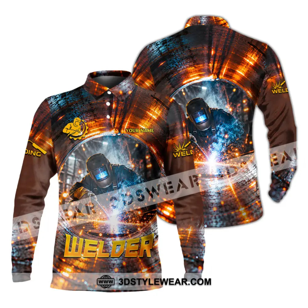 Unisex Shirt - Custom Welder Shirt - Long Sleeve Polo / S - T-shirt
