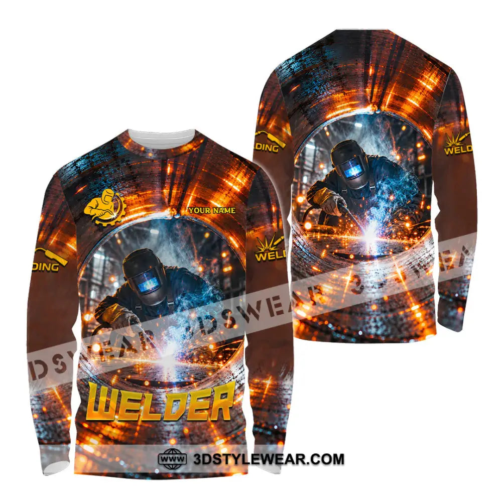 Unisex Shirt - Custom Welder Shirt - Long Sleeve Shirt / S - T-shirt