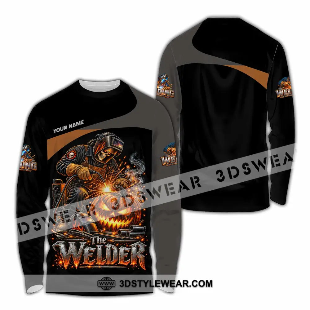Unisex Shirt - Custom Welder Shirt - Long Sleeve Shirt / S - T-shirt