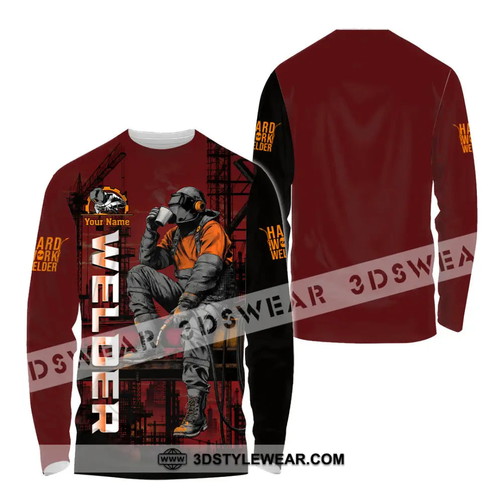 Unisex Shirt - Custom Welder Shirt - Long Sleeve Shirt / S - T-shirt
