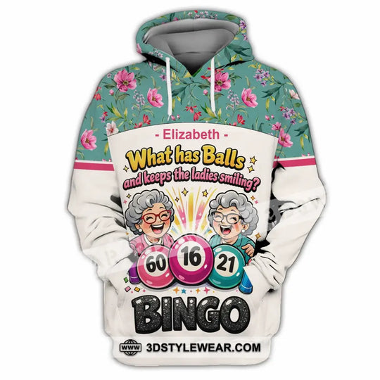 Unisex Shirt - Custom What Has Balls And Keeps The Ladies Smiling Bingo Shirt style option 4
