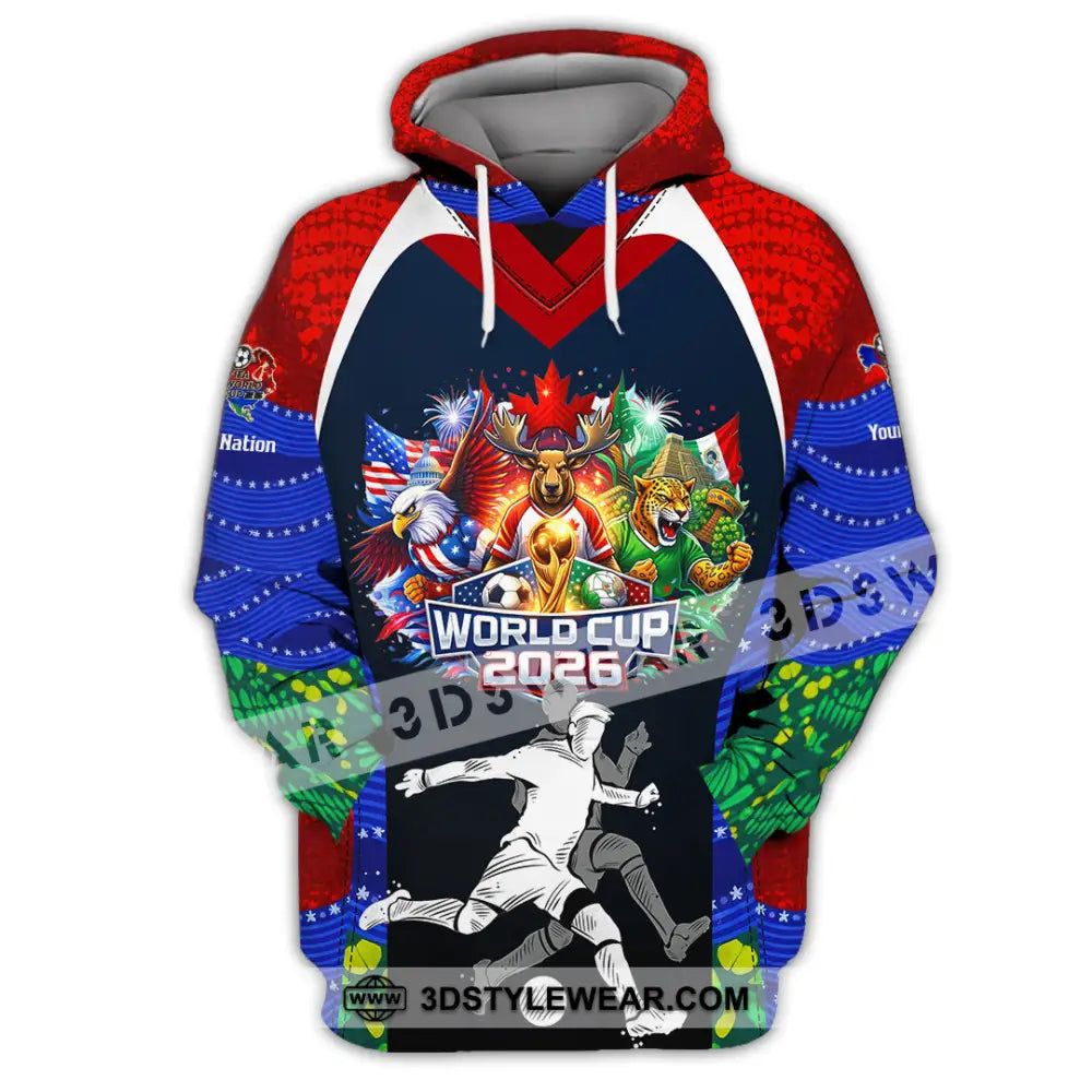 Unisex Shirt - Custom World Cup 2026 3D Shirt - Hoodie / S - T-shirt