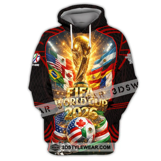 Unisex Shirt - Custom World Cup 2026 3D Shirt style option 3