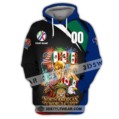Unisex Shirt - Custom World Cup 2026 3D Shirt - Hoodie / S - T-shirt