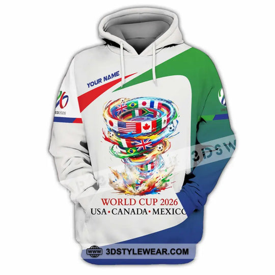 Unisex Shirt - Custom World Cup 2026 3D Shirt style option 3