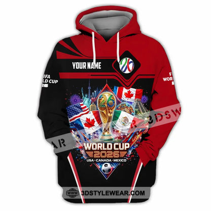 Unisex Shirt - Custom World Cup 2026 3D Shirt Hoodie / S T-shirt