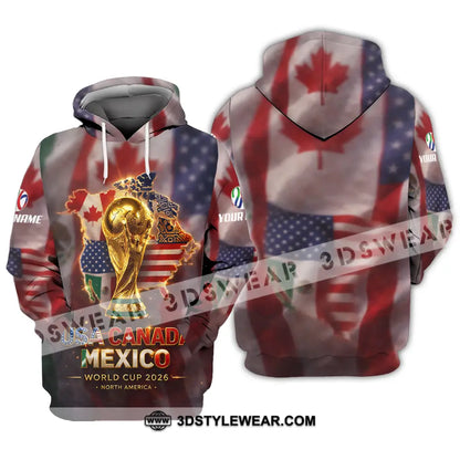 Unisex Shirt - Custom World Cup 2026 3D Shirt Hoodie / S T-shirt
