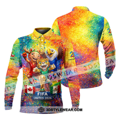 Unisex Shirt - Custom World Cup 2026 3D Shirt - Long Sleeve Polo / S - T-shirt