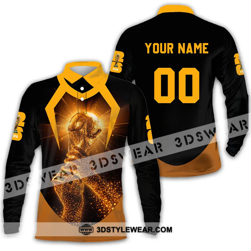 Unisex Shirt - Custom World Cup 2026 3D Shirt Long Sleeve Polo / S T-shirt