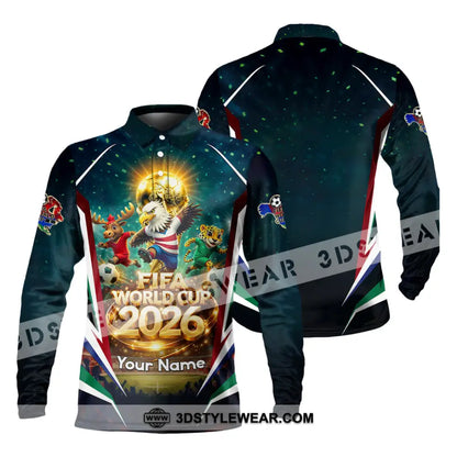 Unisex Shirt - Custom World Cup 2026 3D Shirt Long Sleeve Polo / S T-shirt