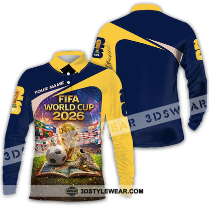 Unisex Shirt - Custom World Cup 2026 3D Shirt Long Sleeve Polo / S T-shirt