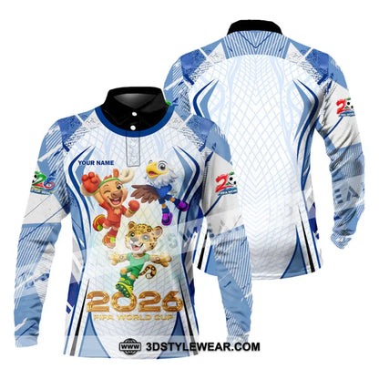 Unisex Shirt - Custom World Cup 2026 3D Shirt Long Sleeve Polo / S T-shirt