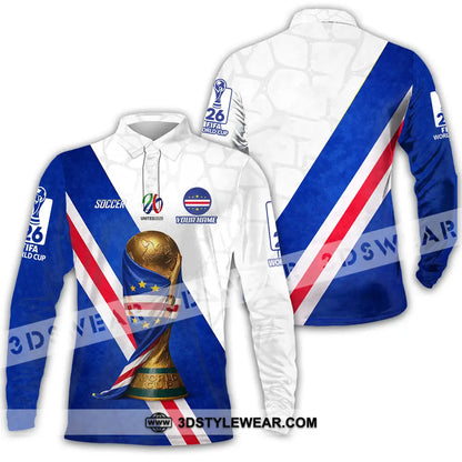 Unisex Shirt - Custom World Cup 2026 3D Shirt Long Sleeve Polo / S T-shirt