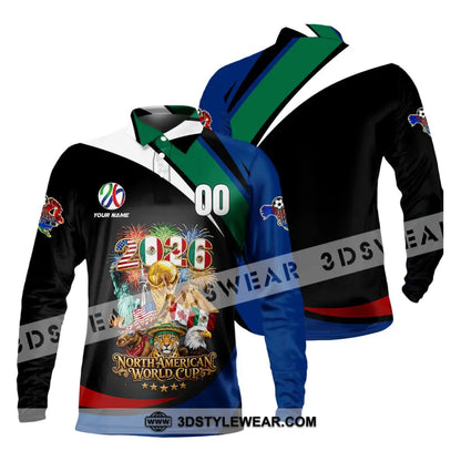 Unisex Shirt - Custom World Cup 2026 3D Shirt - Long Sleeve Polo / S - T-shirt