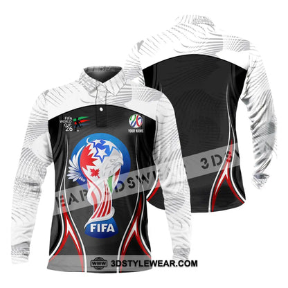 Unisex Shirt - Custom World Cup 2026 3D Shirt Long Sleeve Polo / S T-shirt