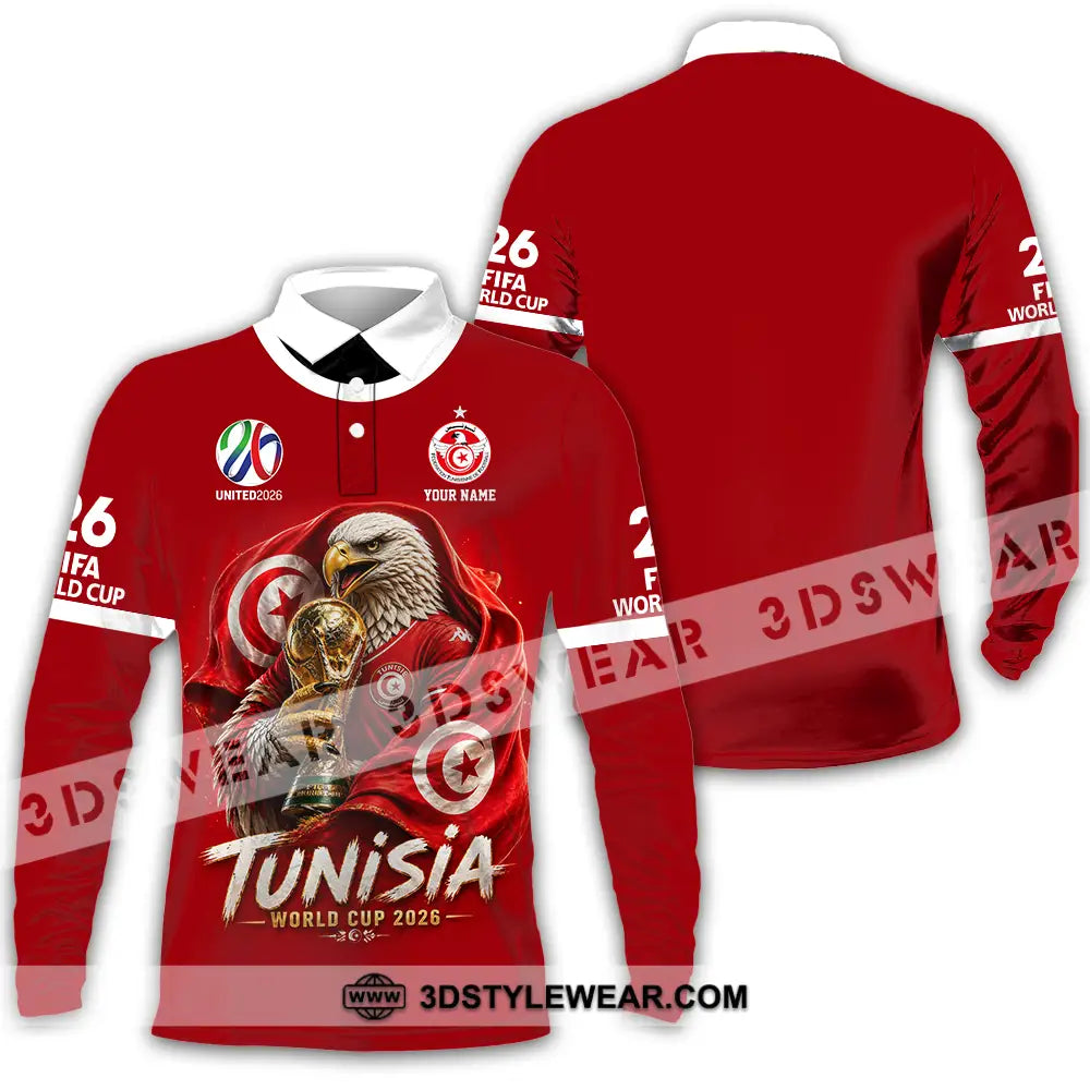 Unisex Shirt - Custom World Cup 2026 3D Shirt - Long Sleeve Polo / S - T-shirt