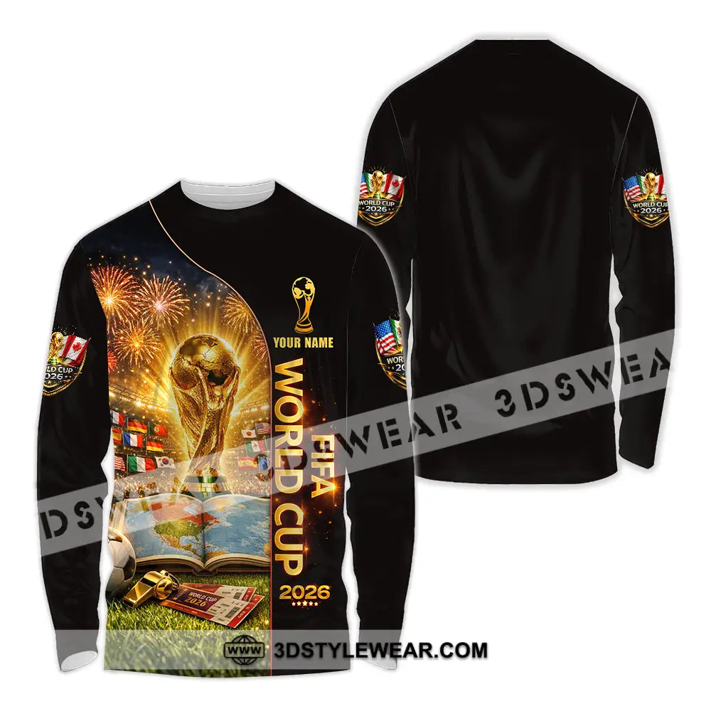 Unisex Shirt - Custom World Cup 2026 3D Shirt Long Sleeve Shirt / S T-shirt