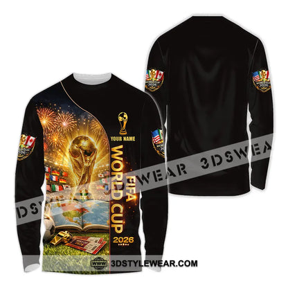 Unisex Shirt - Custom World Cup 2026 3D Shirt Long Sleeve Shirt / S T-shirt