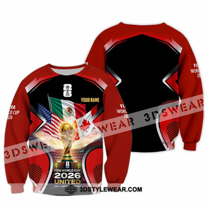 Unisex Shirt - Custom World Cup 2026 3D Shirt Long Sleeve / S T-shirt