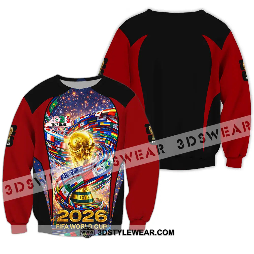Unisex Shirt - Custom World Cup 2026 3D Shirt Long Sleeve / S T-shirt