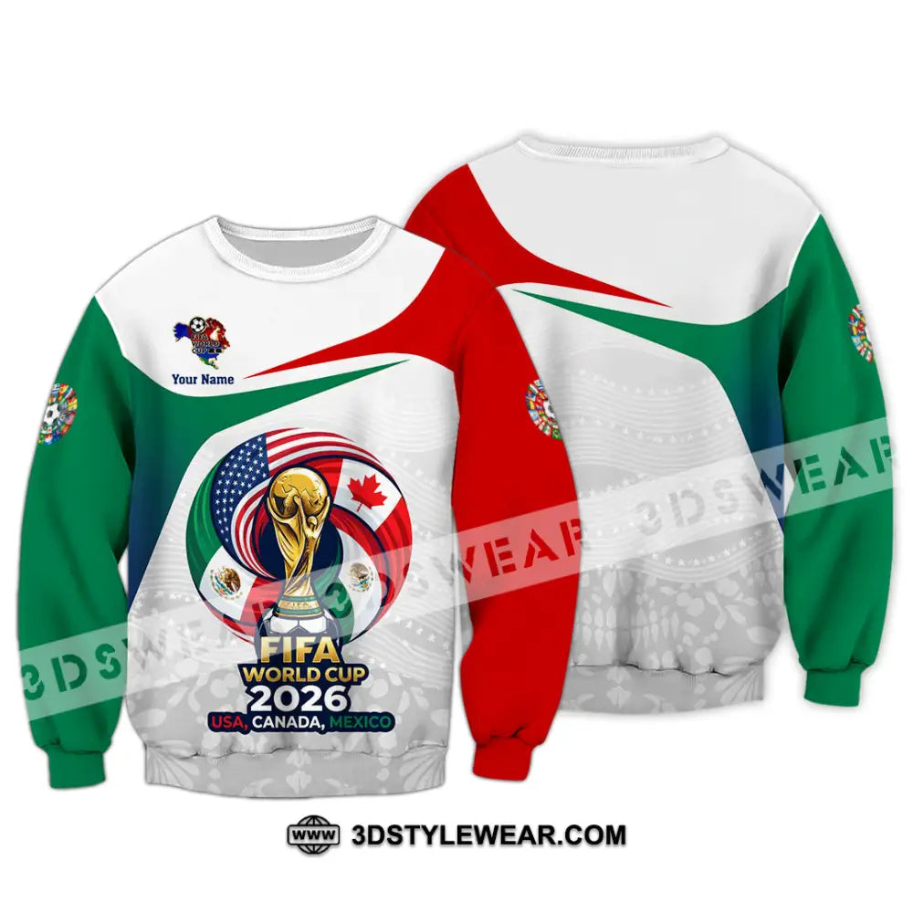Unisex Shirt - Custom World Cup 2026 3D Shirt - Long Sleeve / S - T-shirt