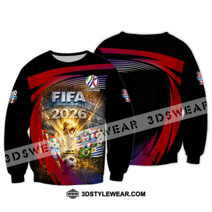 Unisex Shirt - Custom World Cup 2026 3D Shirt Long Sleeve / S T-shirt